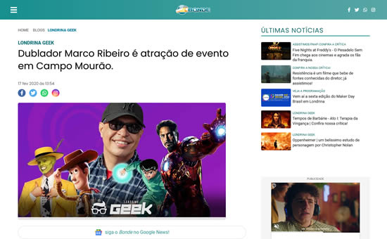 Campo Geek na mídia