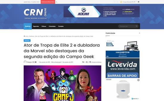 Campo Geek na mídia