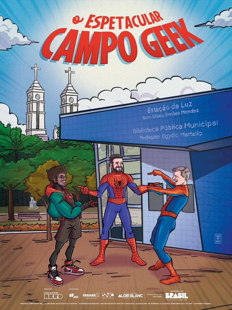 Pôster Aranhaverso do Campo Geek